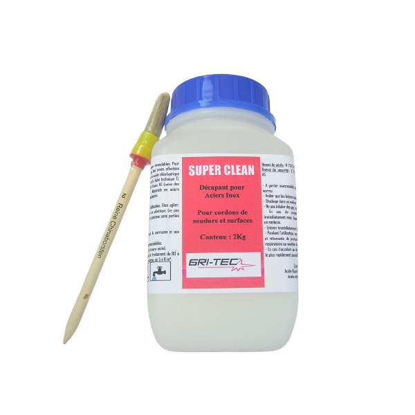 Pâte décapage/passivation SUPERCLEAN INOX 2 kg + pinceau