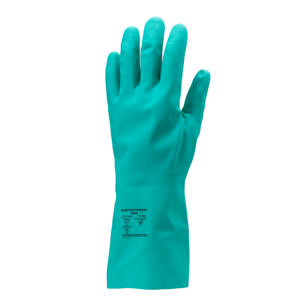 Nitrile glove 5500 green, thickness 0.38 mm T10