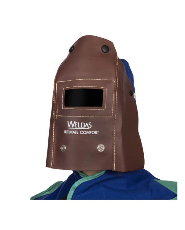 Leather welding supervision mask, foldable