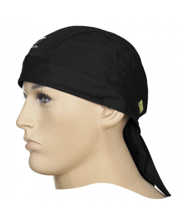 WELDAS Fire Fox Black Doo-Rag – Flame-Resistant Bandana