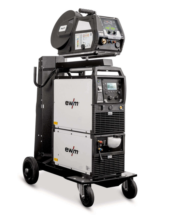 Rental MIG Pulsed welding station 400 A/380V water, on trolley