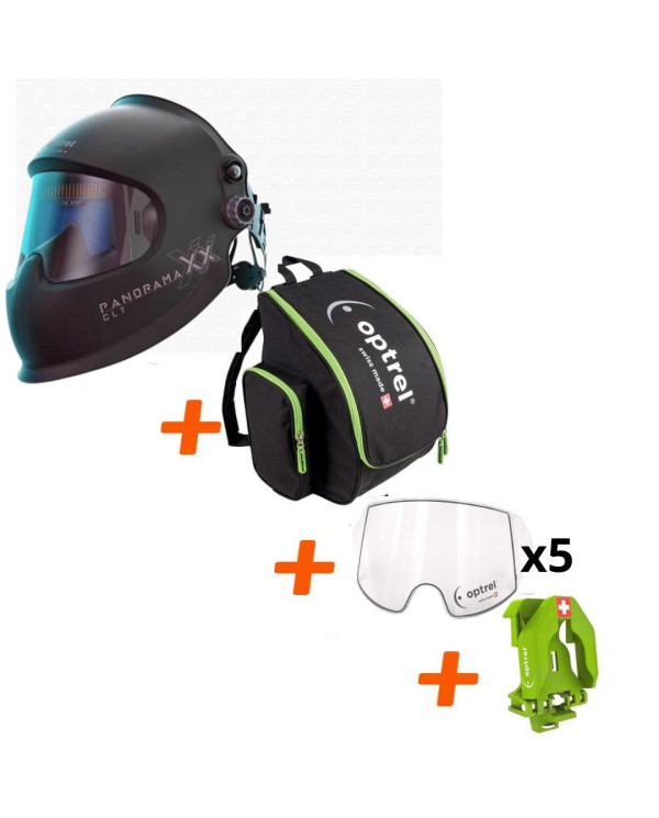 Optrel Electronic Balaclava Pack - Panoramaxx CLT + Transport bag + Parking Buddy + Set of 2 outdoor screens