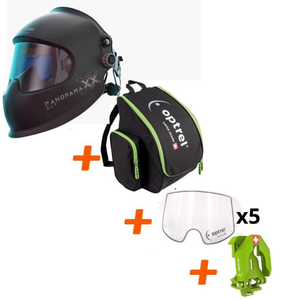 Optrel Electronic Balaclava Pack - Panoramaxx CLT + Transport bag + Parking Buddy + Set of 2 outdoor screens