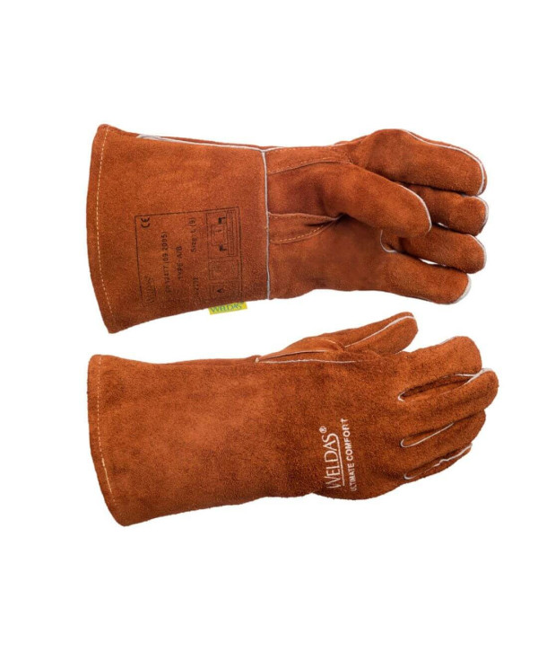Welder glove with right thumb and reinforced