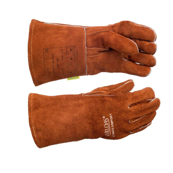 Welder glove with right thumb and reinforced
