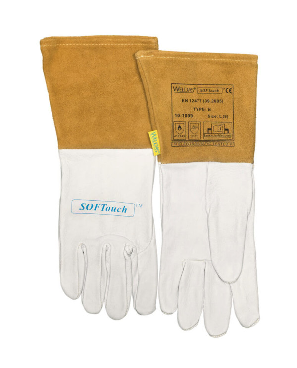 SOFTouch Welder's Glove Goat Leather Combined with Split Cowhide