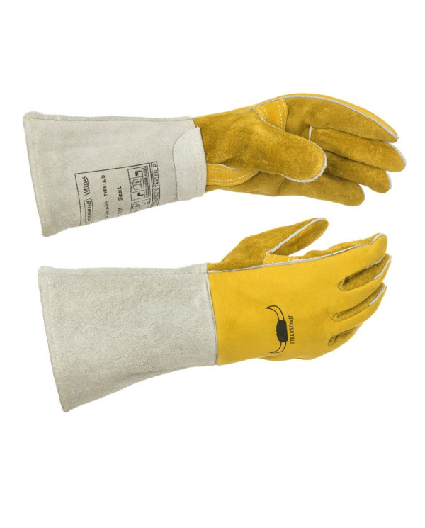 WELDAS Reinforced Leather Welding Gloves