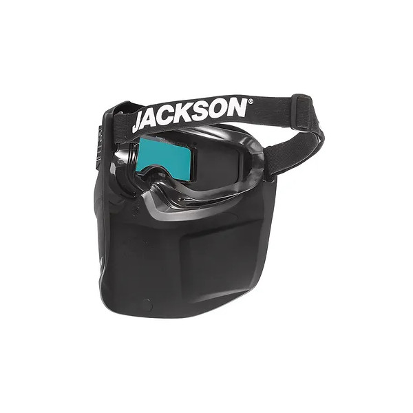 Rebel welding mask with auto-darkening filter and fireproof hood (kit)