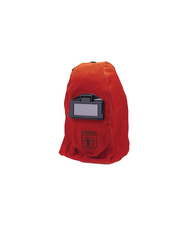 Leather welding mask with flip-up (108x51 mm)