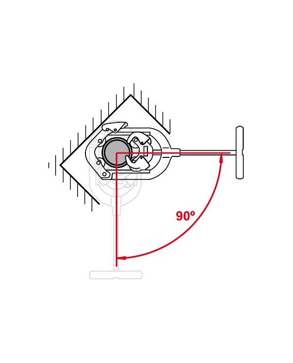 EGA Master Hinged Pipe Cutter – 90º Cut, Steel/Inox