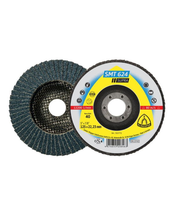 SMT624 Flap Disc 125 x 22.23 mm – Box of 10 | Buy Online