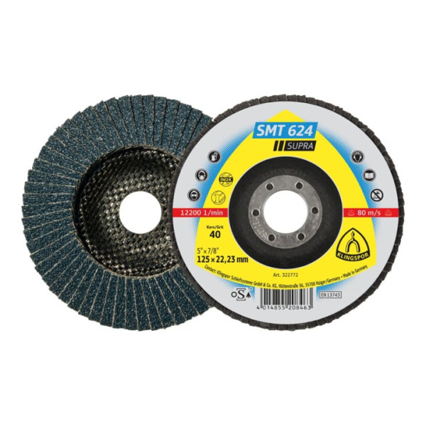 SMT624 Flap Disc 125 x 22.23 mm – Box of 10 | Buy Online