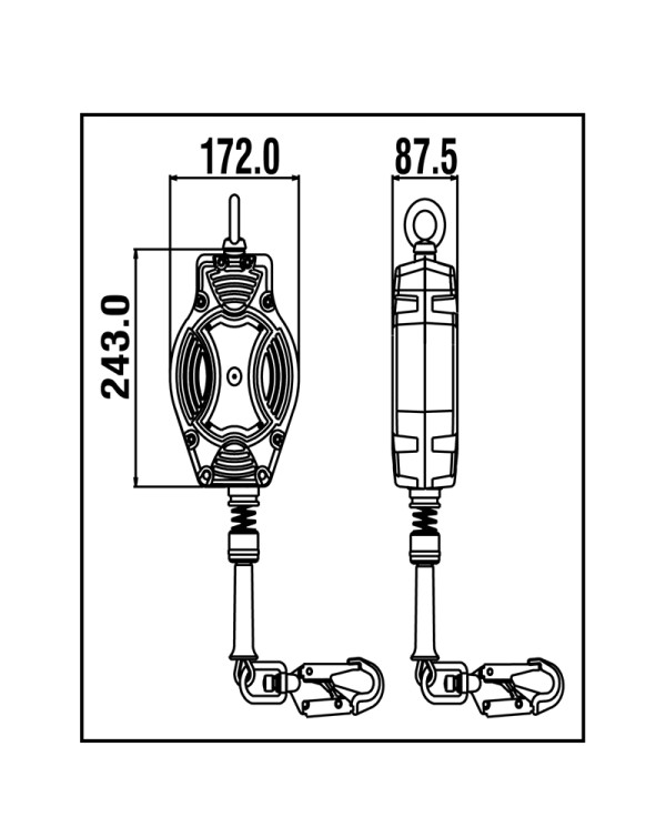 HELIXON-S 10 m Self-Retracting Fall Arrester | Safety and Reliability