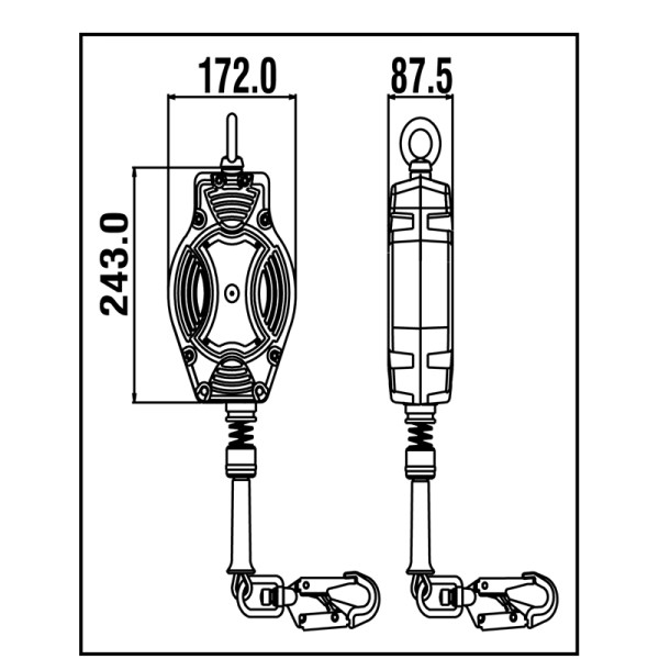 HELIXON-S 10 m Self-Retracting Fall Arrester | Safety and Reliability