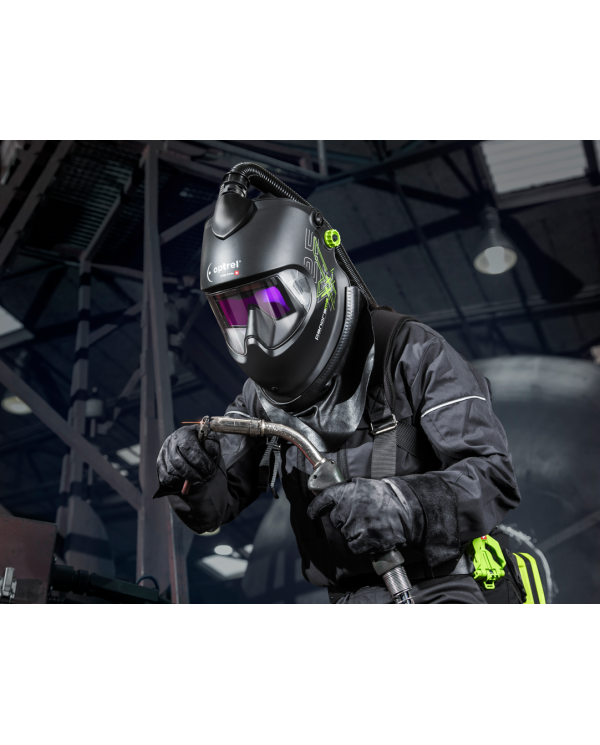 OPTREL Panoramaxx 2.5/5-12 Autopilot PAPR Air-Fed Welding Helmet