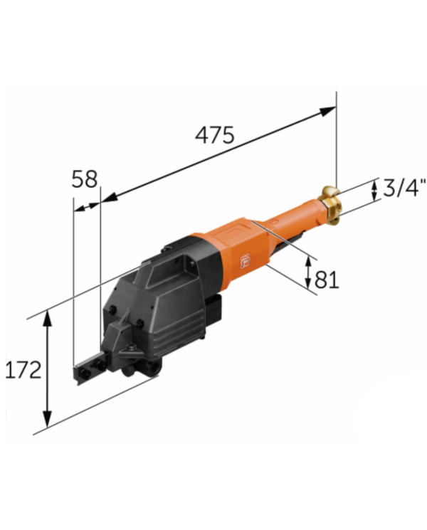 FEIN STS 325 R Reciprocating Saw – Spark-Free Pipe Cutting Ø 440 mm