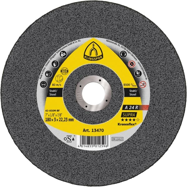 Disque à tronçonner A 24 R Supra 125x2,5 mm - Boîte de 25 | HD Soudage