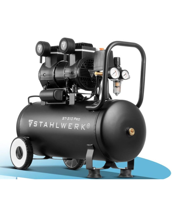 Compresseur STAHLWERK ST-310 Pro | 10 bar | 30 L | Silencieux