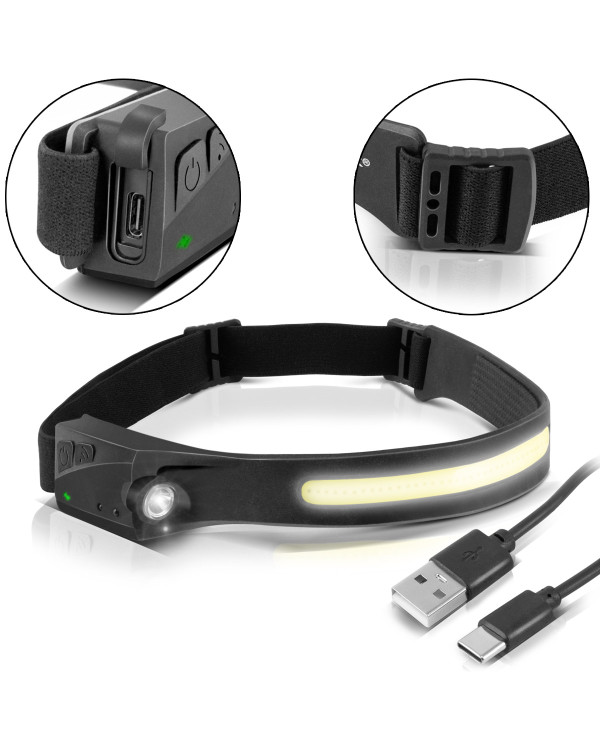 STAHLWERK ALS-350 ST LED Headlamp | 350 lm, USB Rechargeable