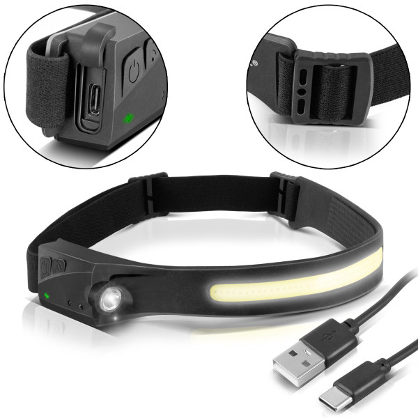 STAHLWERK ALS-350 ST LED Headlamp | 350 lm, USB Rechargeable