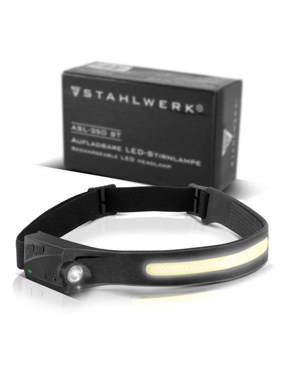 STAHLWERK ALS-350 ST LED Headlamp | 350 lm, USB Rechargeable