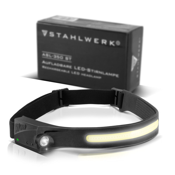 STAHLWERK ALS-350 ST LED Headlamp | 350 lm, USB Rechargeable