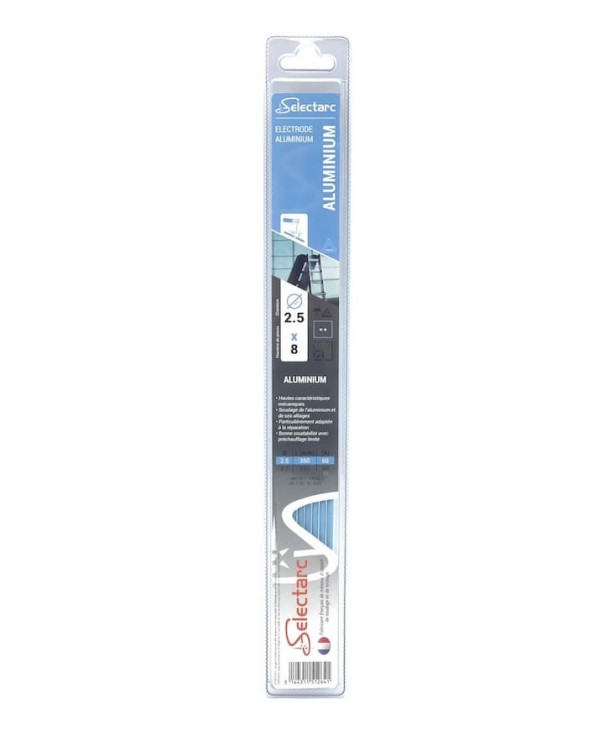 Aluminium Electrodes Ø2.5 - Pack of 8 rods | HD Soudage