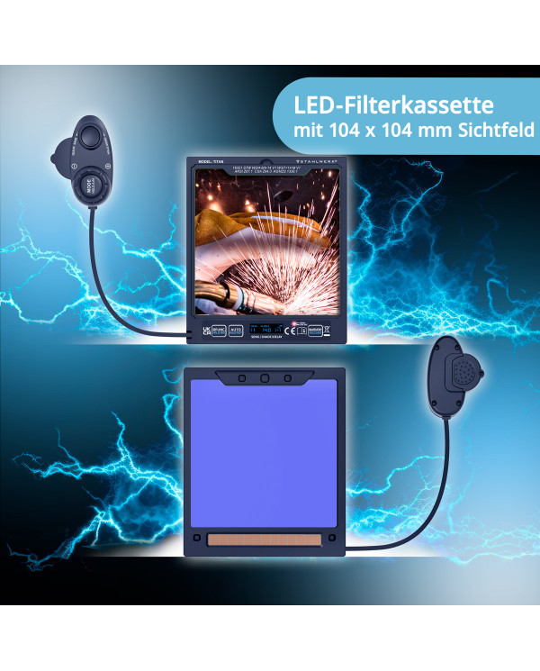 STAHLWERK TITAN 3-in-1 Automatic Welding Helmet | True-Colour