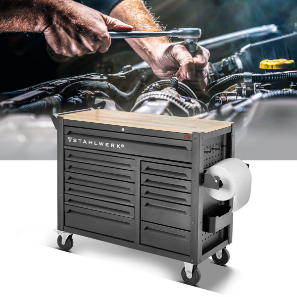 STAHLWERK DINO Workshop Trolley – 364 Premium Chrome-Vanadium Tools