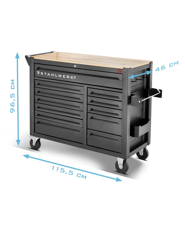 STAHLWERK DINO Workshop Trolley – 364 Premium Chrome-Vanadium Tools