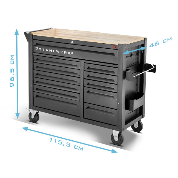 STAHLWERK DINO Workshop Trolley – 364 Premium Chrome-Vanadium Tools