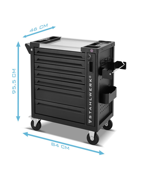 Servante d’atelier équipée STAHLWERK PHOENIX - 262 outils Pro