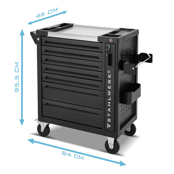 Servante d’atelier équipée STAHLWERK PHOENIX - 262 outils Pro