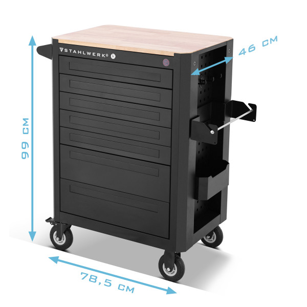 Chariot d'atelier STAHLWERK CROW, 235 outils