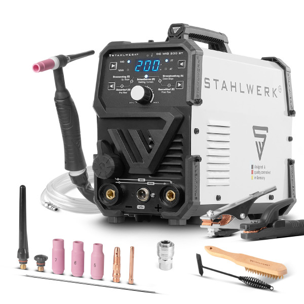 Poste à souder STAHLWERK TIG DC 200A – 2 en 1 TIG / MMA HF IGBT