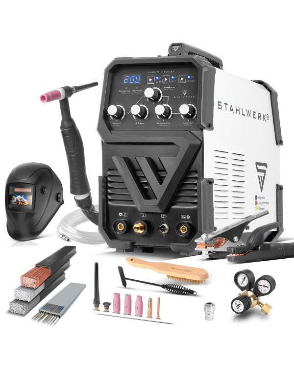 STAHLWERK AC/DC TIG 200 ST Digital 3-in-1 Welding Machine
