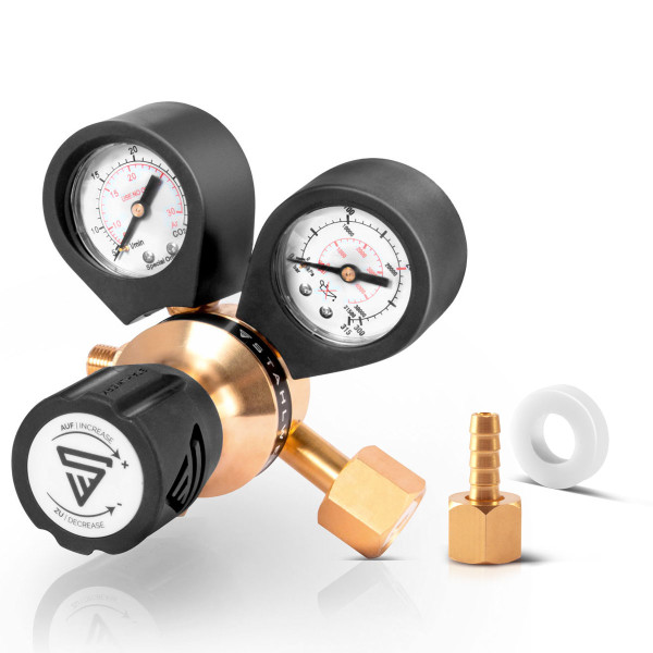 ARGON / CO₂ Pressure Regulator – 200 Bar – 32 L/min