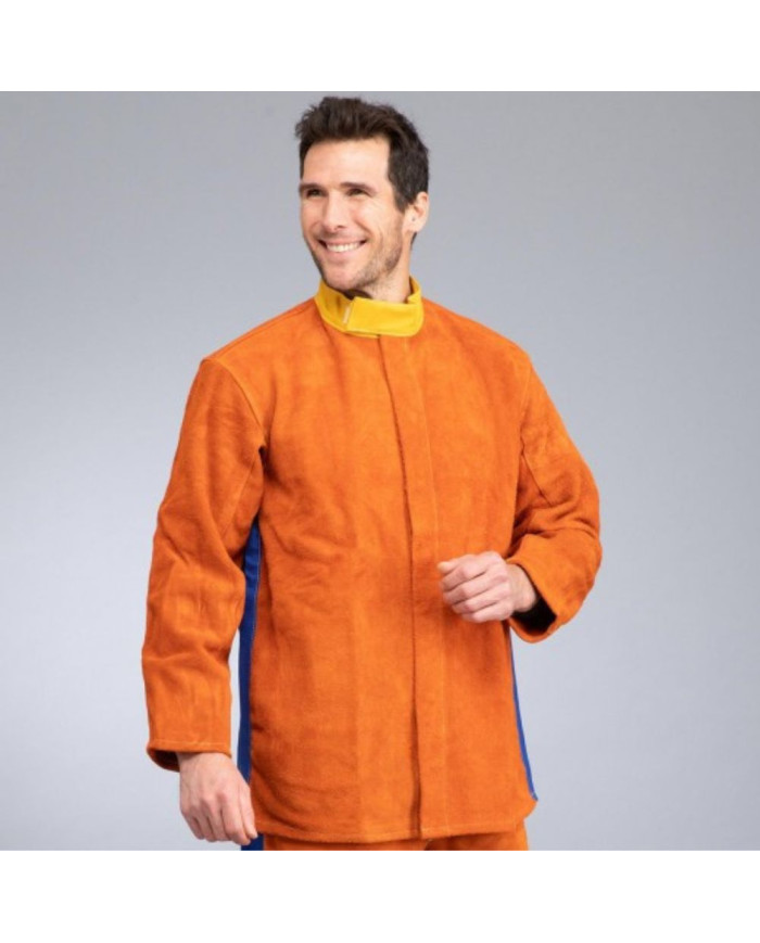 RHT Leather & Cotton Welder’s Jacket | EDC Protection | HD SOUDAGE