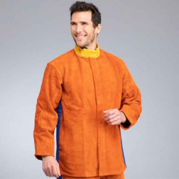 RHT Leather & Cotton Welder’s Jacket | EDC Protection | HD SOUDAGE