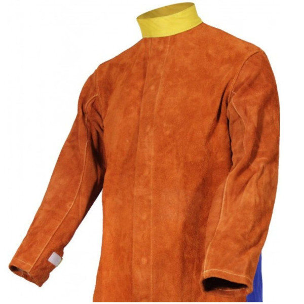 Veste de Soudeur Cuir RHT & Coton | EDC Protection | HD SOUDAGE