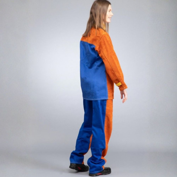Pantalon Soudeur Cuir RHT & Coton | EDC Protection | HD SOUDAGE