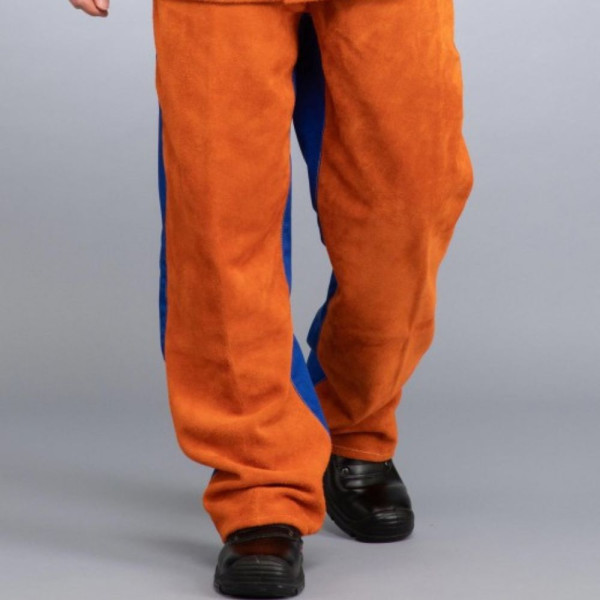 Pantalon Soudeur Cuir RHT & Coton | EDC Protection | HD SOUDAGE