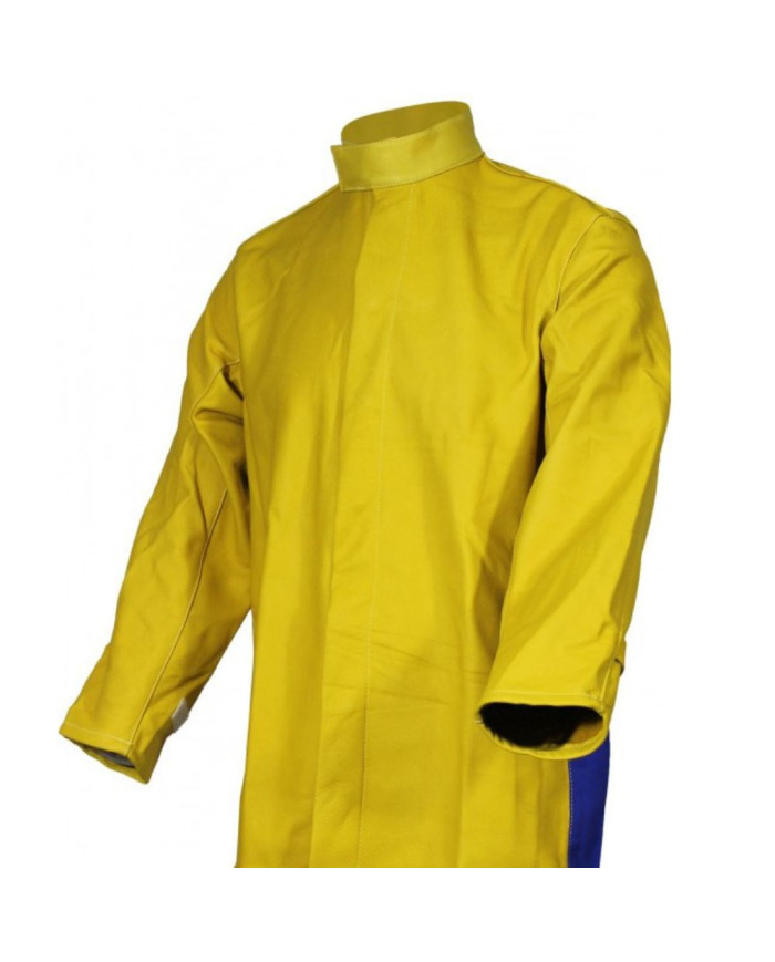 Full-Grain RHT Leather & Treated Cotton Welder’s Jacket | HD SOUDAGE