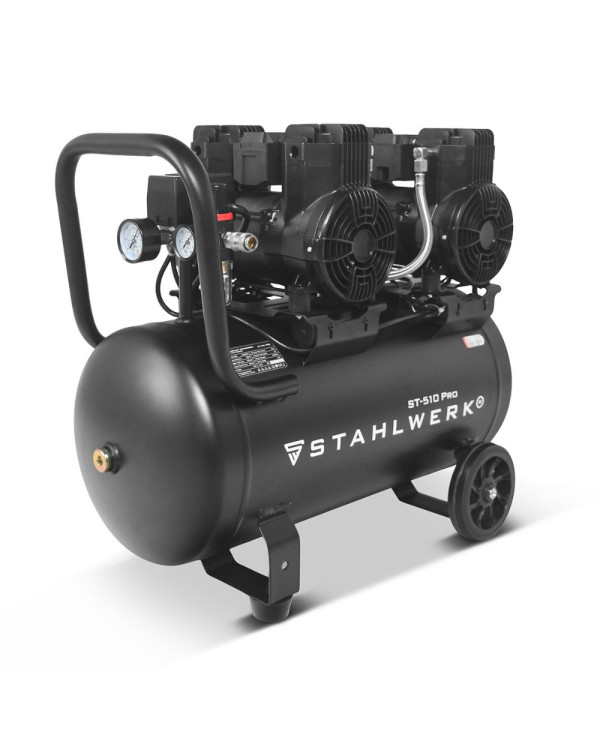 Compresseur silencieux STAHLWERK ST-510 Pro 50 L – 10 bar