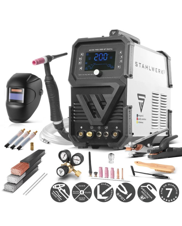TIG Welding Machine AC/DC STAHLWERK 200 ST Digital | HD Soudage