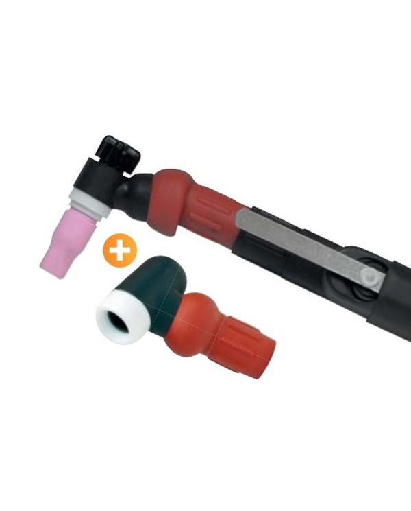Ball Joint Gas TIG Torch - Pack with 2 Heads TG 9 + TG 17 - L 8m