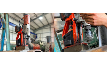 Magnetic Drill: Drilling on Curved Surfaces