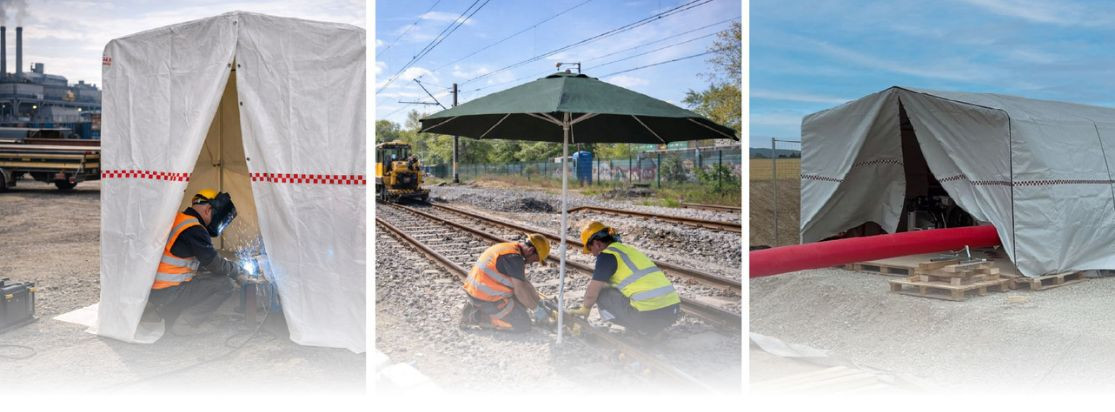 Welding tents and parasols: Outdoor welding without suffering from the heat